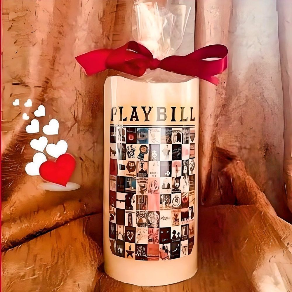 *30off3* NWOT.‎ Playbill Broadway Musical Theater Flameless Candle